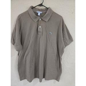 Lacoste Men's Brown Polo Shirt, Size 8 Or 3X